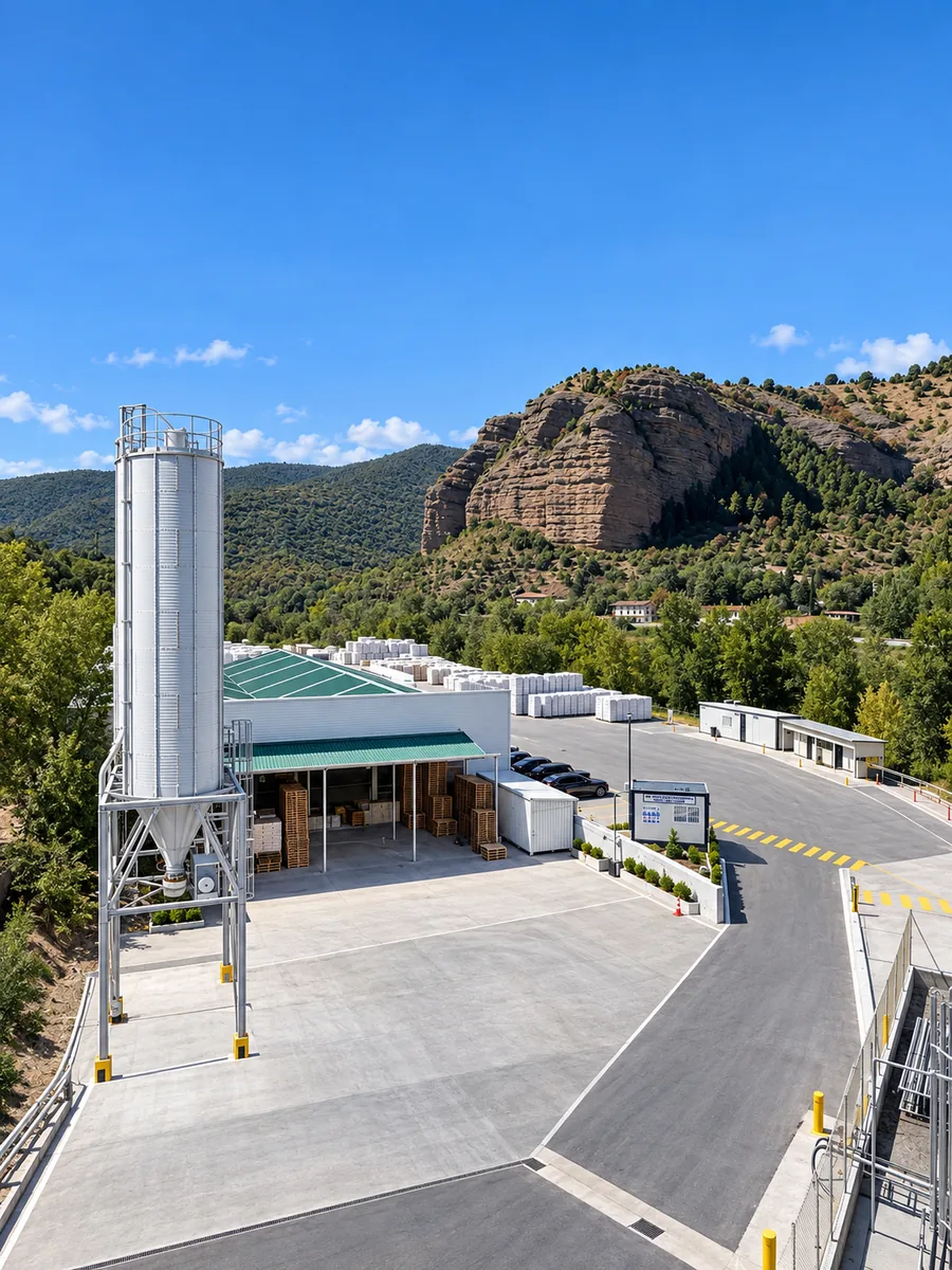 Expansion plant in Spain, loading yard