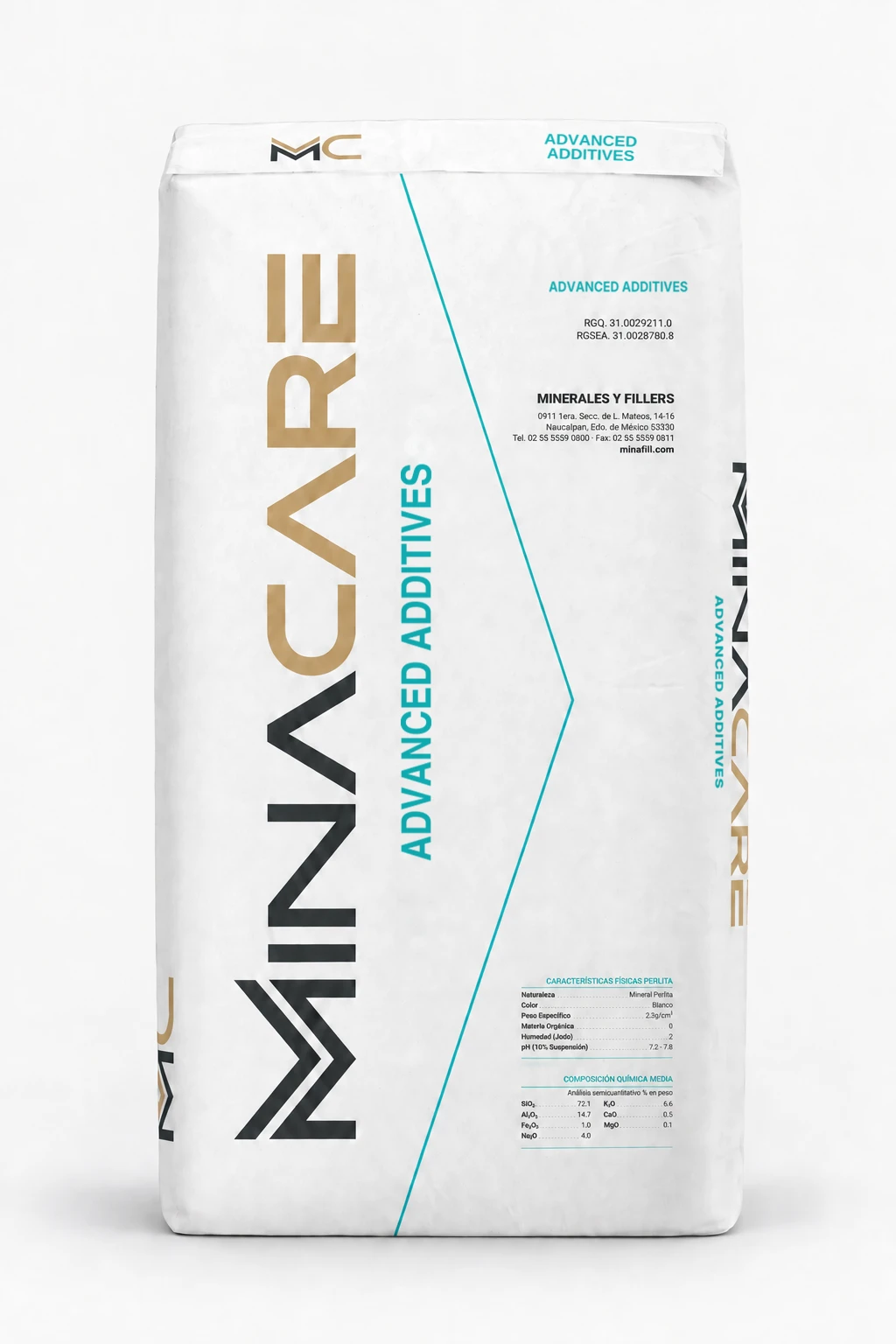 MinaCare perlite for consumer care bag