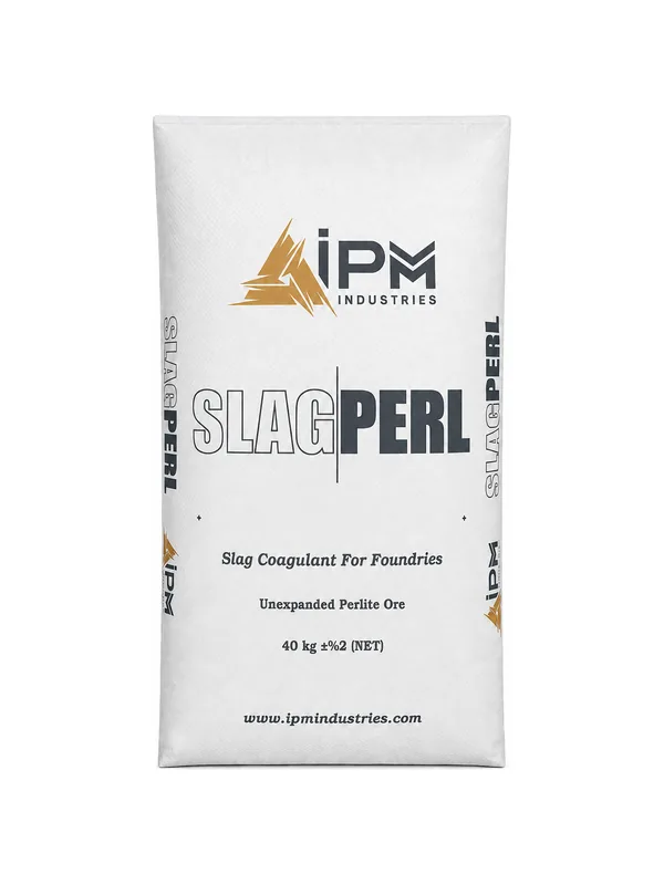 SLAGPERL slag coagulant in a white 40 kg bag